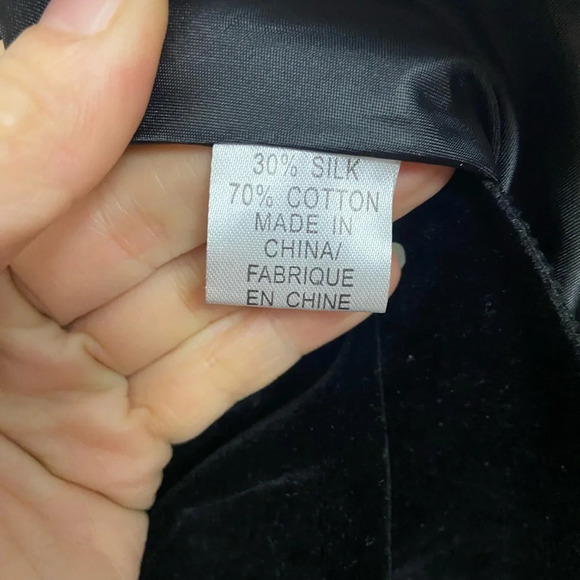 Vintage Kenzo velvet suede silk lined sleeveless  peplum dress top Sz 38 - Picture 12 of 16